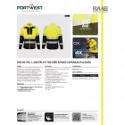 DX4 Hi-Vis 1. osztályú álló galléros cipzáras pulóver