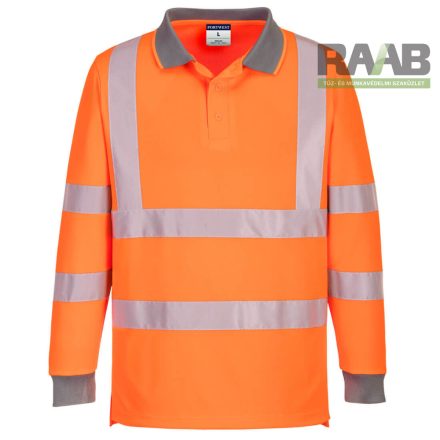 Eco Hi-Vis L/S póló galléros