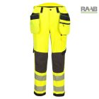 EV4 Hi-Vis 1. osztályú levehető lengőzsebes nadrág