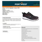 Eco Fly Composite Trainer S1PS SR FO Fekete/Piros