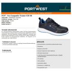 Eco Composite Trainer S3S SR Fekete/Kék