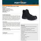 Acél nubuk bokacsizma S3 HRO SR FO SC