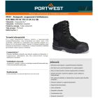 Kompozit, magasszárú barna bőrbakancs S3S HRO FO SC HI SR