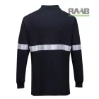 Lángálló, antisztatikus hosszú ujjú pólóing, fényvisszaverő csíkkal FR03