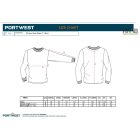 Lángálló, antisztatikus hosszú ujjú póló