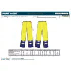 Bizflame Rain+ Hi-Vis Light Arc nadrág