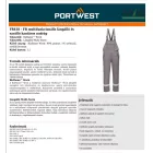 FR multifunkcionális lángálló és saválló kantáros nadrág