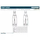 FR multifunkcionális lángálló és saválló kantáros nadrág