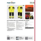 PW3 FR Modaflame Hi-Vis lengőzsebes téli nadrág