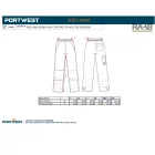 Lángálló Work Hi-Vis Contrast FR lengőzsebes nadrág