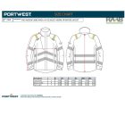 PW3 FR Modaflame Hi-Vis téli esőkabát