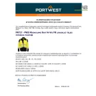 PW3 Modaflame Knit Hi-Vis FR lángálló teljes cipzáras pulóver