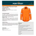 FR Könnyű könnyű lángálló antisztatikus ing