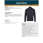 FR antisztatikus polár pulóver- Navy