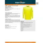 Modaflame Knit FR lángálló hosszú ujjú póló- sárga