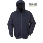 Kapucnis pulóver Navykék színben