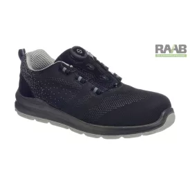   Portwest Compositelite Wire Lace Safety Trainer kötött S1P fekete/szürke