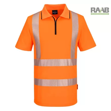 KX3 Sport Hi-Vis cipzáros póló S/S