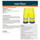 Hi-Vis könnyű poli-pamut rövidnadrág