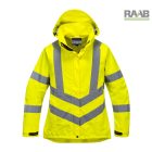 Női jól láthatósági lélegző kabát