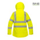 Női jól láthatósági lélegző kabát