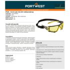 Tech Look Lite KN védőszemüveg Borostyán