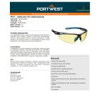 Antracit KN védőszemüveg Borostyán