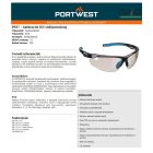 Antracit KN védőszemüveg Tükrös