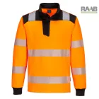 PW3 Hi-Vis 1/4 Zippzáras hosszú ujjú póló