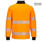 PW3 Hi-Vis 1/4 Zippzáras hosszú ujjú póló