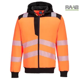 PW3 Hi-Vis zippzáras kapucnis pulóver