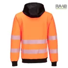 PW3 Hi-Vis zippzáras kapucnis pulóver