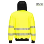 PW3 Hi-Vis zippzáras kapucnis pulóver