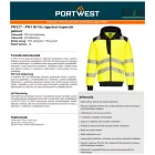 PW3 Hi-Vis zippzáras kapucnis pulóver