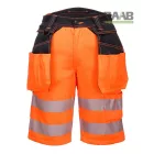 Hi-Vis rövidnadrág lengő szebekkel