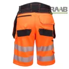 Hi-Vis rövidnadrág lengő szebekkel