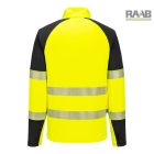 PW3 Hi-Vis 1/4 cipzáras hosszú ujjú póló