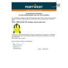 PW3 Hi-Vis 1/4 cipzáras hosszú ujjú póló