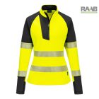 PW3 Hi-Vis 1/4 Cipzáras női pulóver