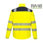 Softshell kabát fekete betéttel