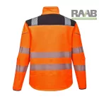 Softshell kabát fekete betéttel