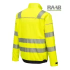 Hi-Vis kabát haránt csíkkal 