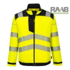 Hi-Vis kabát haránt csíkkal 