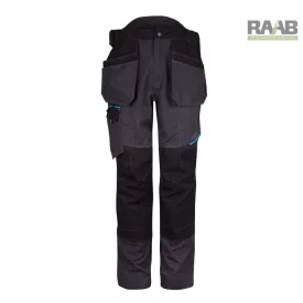   Holster nadrág térdeplőbetét tatóval metál szürke színben