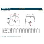 Rövidnadrág fekete derékrésszel Metál szürke színben