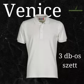 Venice Férfi Fehér 3 db-os Tenisz Póló Szett