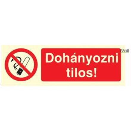 Dohányozni tilos tábla