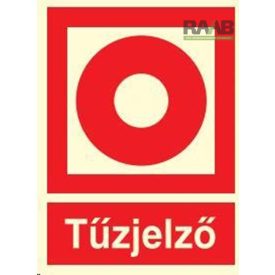 Tűzjelző tábla közepes méretben