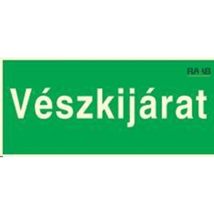 Vészkijárat tábla nagy méretben
