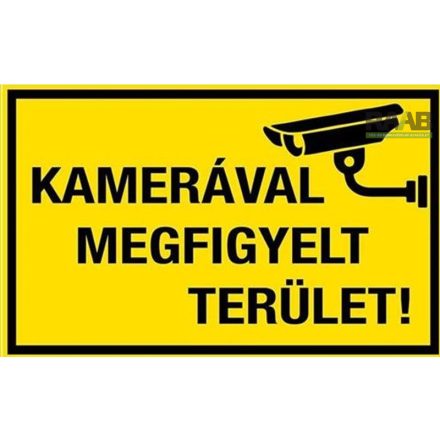 Kamerával megfigyelt terület matrica